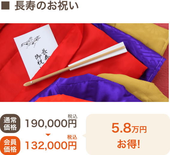 長寿のお祝い