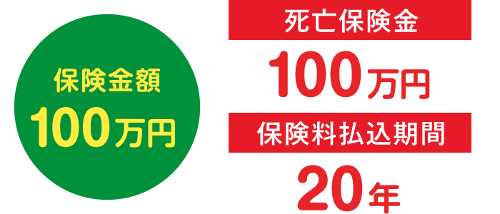 保険金額100万円