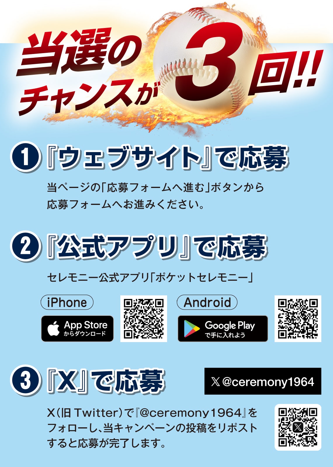 当選のチャンスが3回
